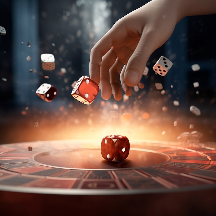 Pengingat gaming bertanggung jawab pada banner digital platform hiburan online